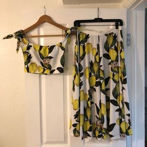 Crop top & Skirt Set